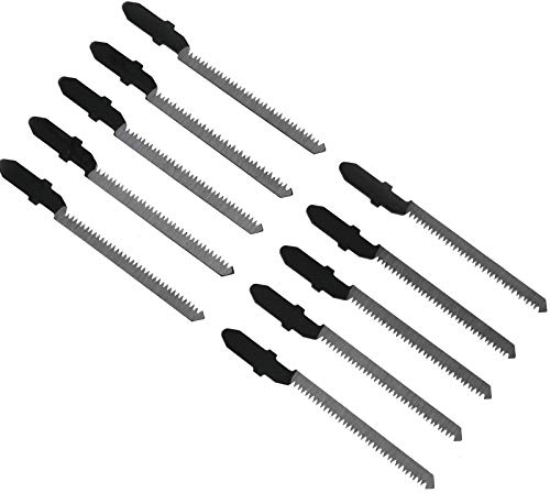 Create idea T-Sank T101AO Stichsägeblätter HCS Kurven-Sägeblatt Schneidwerkzeug Kit für Laminat, Boden, Holz, Kunststoff, 10 Stück