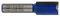 Tivoly XT60642067837 Fraises de défonceuse à rainer droit | 2 tranchants rectifiés au diamant Ø 12mm
