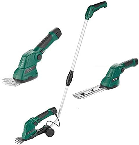 LSDRALOBPOI Tagliabordi a Batteria Decespugliatore Tagliasiepi Tagliasiepi 7.2V 2 in 1 Forbici per arbusti e tagliasiepi 709