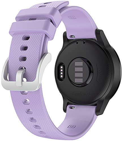 Shieranlee Vívoactive 4S Armband, 18mm Breite Silikon Quick-Fit Uhrenarmband für Garmin Venu 2S,GarminMove 3S
