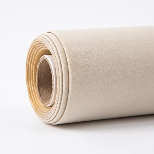 HARICSET Bastelfilz Selbstklebend 150 cm Breit Kinder Vliesstoff Stoff Filzplatten zum Filzuntersetzer Basteln Nähen DIY Patchwork(Size:1.5 * 2m,Color:Creme Farben)