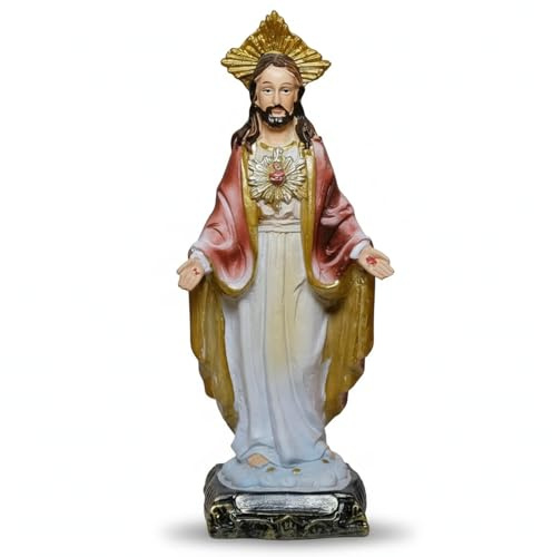 Kaltner Präsente Idea de regalo – Cristo Jesús Corazón Jesús Hijo de Dios Figura (altura 14,5 cm)