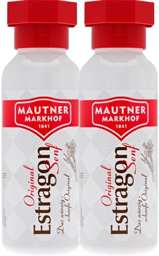 Mautner Tarragon Mustard 2x500g (35.27 oz) - Made in Austria