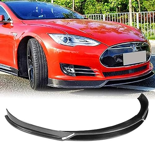 Frontal Alerón Spoiler Labio para Tesla Model S Sedan 2012-2017,Parachoques Delantero Labio Divisor Difusor Kit Carrocería