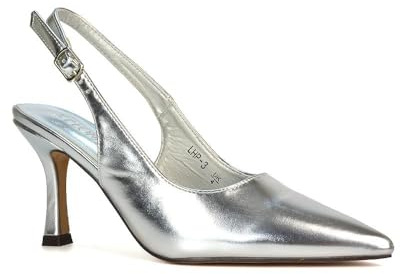 Women's Court Shoes Slingback Ladies Spointed Toe Evening Party Classic Stiletto High Heel Closed Toe Pumps Size 3-8