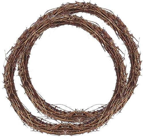 MUSISALY 2stücke Rattan Kranz Für Dekoration Natürlicher Wicker Kranz Für Festlichkeiten Und Saisonale Anlässe Für Tür Und Wanddekoration