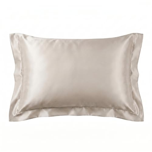 Intrecci Home Federa in Seta per Cuscino Letto, con Chiusura Zip, Fronte in Seta, Retro in Tencel, 50x80 cm, Morbidezza e Lucentezza Senza Pari, Ideale per Ogni Stagione