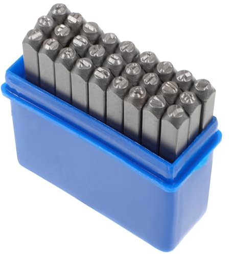 DIYEAH Metall Buchstabenstanzer-Set Für Leder Buchstabenstempel Aus Metall Für Handwerk Lederstempelwerkzeuge Lederstempel-Set Für Lederverarbeitung