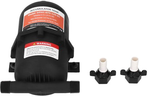 Yuecoom Accumulator Tank, Water Accumulator Tank Accumulator, 0.75L Maximum 125PSI 1/2MNPT Port Fitting RV Boat Travel Trailers Caravans Pump Accessories