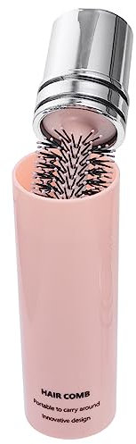 Vaguelly Einziehbare Kleine Rundhaarbürste Antistatisch Für Damen Und Herren Ergonomischer Griff Haarstyling Und Lockentraining Praktische Reise Haarbürste