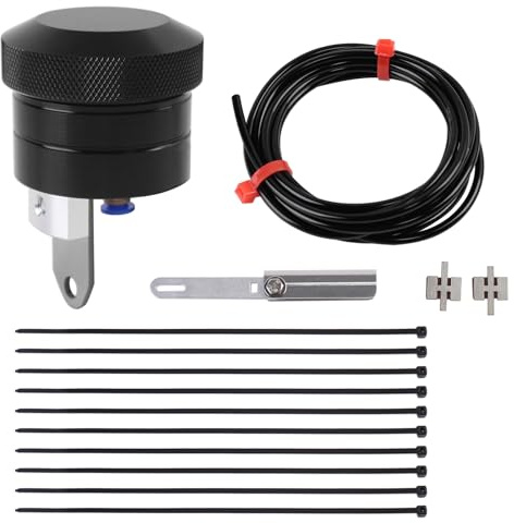 Motorrad-Kettenöler, Kettenschmiergerät, Motorrad-Schmiersystem passend für Honda, Yamaha, Suzuki, Kawasaki (Schwarz)
