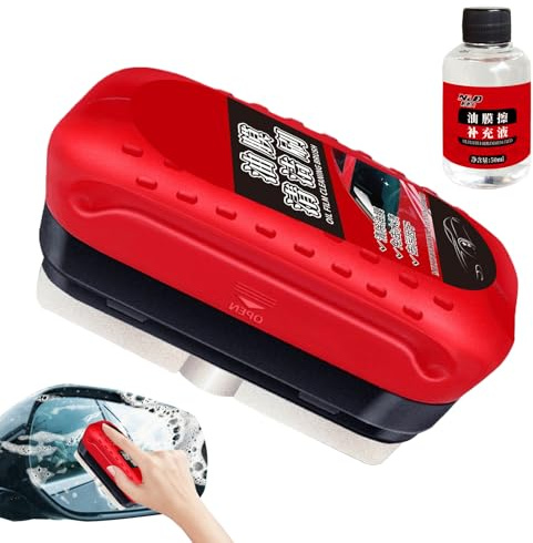 YNPQTDS Detergente per pellicola per olio per parabrezza per auto, detergente per vetri per auto con spugna - Detergente per vetri per da 120 ml per rimozione pellicola | Funzione