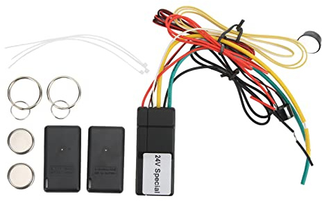 XTevu Wireless Alarm, blocco motore immobilizzatore a 2,4 GHz Compatibile con autobus per camion per auto 24 V, di sicurezza anti -hijacking