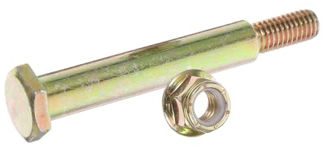 VALICLUD Steel Lawn Mower Wheel Screw Bolt with Lock Nut Replacement Fastening Hardware for Rear Grass Trimmer Wheels Easy Installation and Secure Fit for Multiple Models