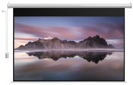Écran de Projection motorisé avec télécommande (60 Pouces, 72 Pouces, 4:3)