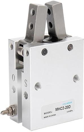 ZBJGBUIA MHC2 10D 16D 20D 25D 32D Doppeltwirkender pneumatischer Greifer, eckige Aluminiumklemmen, Hersteller von Luftzylindern(Mhc2-25d)