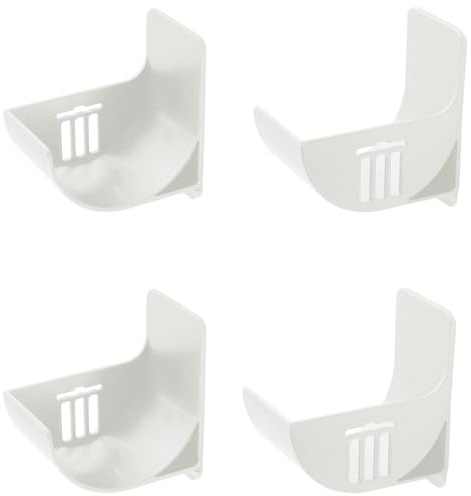 Gaomumu 4PCS Punch-Free Storage Rack, Space-Saving Grocery Bag Roll Holder, Plastic Wall-Mounted Bin Bag Dispenser for Kitchen and Bathroom Cabinet Organisation(White)
