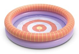 Quut - Dippy - Piscine Gonflable en PVC Premium (0,30 mm) – Ludique et Design dès 2 Ans – 120 cm de diamètre – Pataugeoire Ronde Gonflable 2 boudins (Lavande)