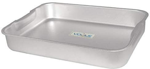 Vogue Bräter aus Aluminium, 470 x 355 x 70 mm, Backofenschale, silberfarben, K425