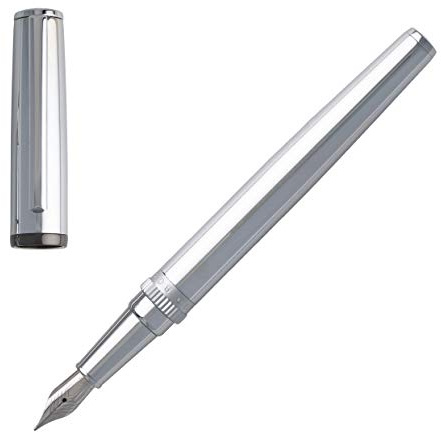 Hugo Boss Füllfederhalter Gear Metal chrome