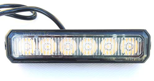 Matel Service LED Frontblitzer Heckblitzer 6 LED 12V 24V für Schlepper, Traktoren, Bagger, LKW, PKW, Straßenräumer, usw.