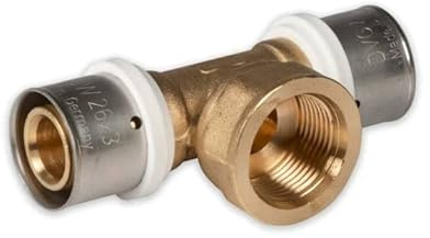 Pressfitting Aluverbund Selfio-Press T-Stück Innengewinde 26 x 3 mm - 3/4 - 26 x 3 mm TH + U Kontur