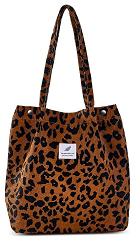 Molirex Große Größe Cord Umhängetasche Damen, Mode Damen Umhängetaschen große Kapazität, Ideal für Alltag, Einkaufen, Schule, Ausflüge und Arbeit