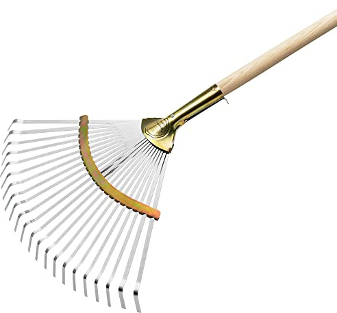 Siena Garden Scopa professionale per foglie 32-48 cm con manico regolabile