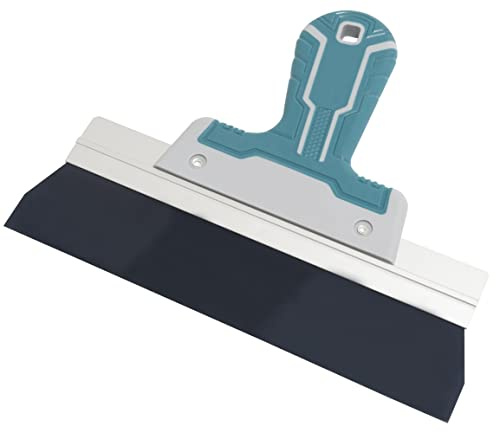 AERZETIX C64766 Espátula de alisado/acabado de enlucir 250mm | Cuchillo masilla pintura junta placa de yeso, Manija en plástico, Herramienta yesero plaquista