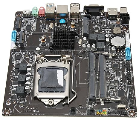 VBESTLIFE Carte Mère H81, Carte Mère de Jeu LGA 1150 DDR3 Mini ITX pour I3 I5 I7 pour Processeur de 4e 5e Génération, M.2 NVM, VGA, HDMI, 2 Ports Audio, pour Ordinateur de Bricolage