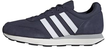adidas Herren Run 60s 3.0 Leather Shoes Schuhe, Shadow Navy/Cloud White/Core Black, 44 EU