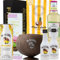Malibu Rum Gift Set - Includes Miniature Bottles, Coconut Cup, Malibu & Pineapple Can, Pina Colada Pre-Mixed, Gummies & Macarons - Exotic Cocktail Kit in Elegant Black Box