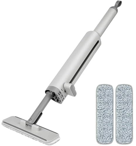 Trapeador Manos Libres, Trapeador De Limpieza Autoexprimible Reutilizable De PP, Trapeador Planoo Giratorio Sin Lavado A Mano con Fuerte Capacidad De Adsorción, Trapeador De Limpieza 3 En 1