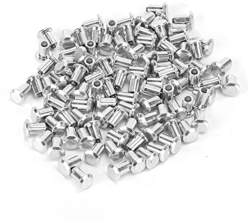 Ausla Reifen Spikes Auto Tyre Spikes 100 Stücke 8x10mm Schnee Nagel Anti Slip Reifenschneeketten Bolzen fürMotorrad Fahrrad, ATV