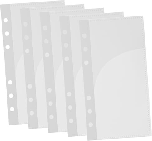 Tofficu Austauschbare Ordnertasche A6 6-loch Pp Material Transparent Mattierte Loseblatttasche Budget Einsteckfach Für Haushaltsbuch Und Notizordner