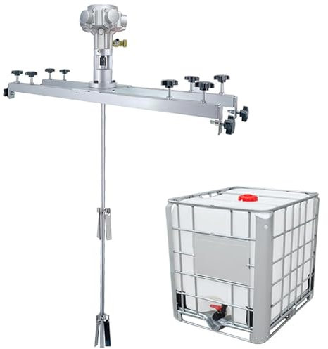 ZenSeFarin IBC Luftrührwerk,pneumatischer Mischer für 1000 l Tanks,pneumatisches Rührwerk für IBC Tanks,Farbrührwerk,mit Halterung,korrosions und rostbeständiges Material,für Viskose Flüssigkeiten