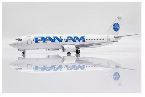 JIFEICHUAN Decorated airplane models 1/200 For American Pan Am 737-400 Aircraft Model Die-cast Alloy Aircraft Model Commemorative Gifts