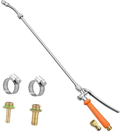 perfk Bacchetta di spruzzo per Il Tubo da Giardino Manico Comodo Regolabile da 3/8 1/4 Bacchetta di annaffiatoio per Fiori per la Pulizia delle Auto da