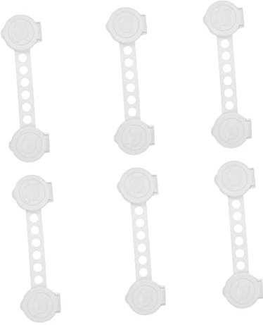 HOMSFOU 6stücke Pack Kindersicherungen Kleinkindersicherheitsschlösser Babysicherungen Schubladenriegel Aus Hochwertigem Material Stufenlos Verstellbar Stark Haftend Keine Spuren Hinterlas
