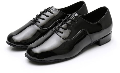 Fooceoute Uomo Scarpe da Ballo,Scarpe Ballo Latino Uomo,Standard Salsa Scarpe Ballo Uomo,Scarpe da Ballo Latino Americano da Uomo,Scarpe da Ballo Indoor da Uomo,Antiscivolo.
