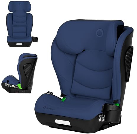 LIONELO NEAL I-SIZE Kindersitz, Gruppe 2 3, von 100-150 cm Von ca. 3 bis 12 Jahren Befestigung ISOFIX oder ohne Gurte Verstellbare Kopfstütze Seitenschutz Armlehnen Standard R129