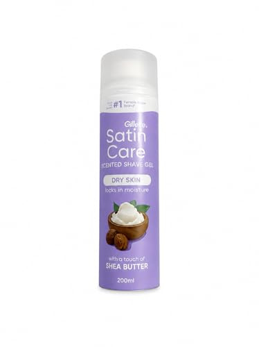 Satin Care Shea Butter Silk Shave Gel for Dry Skin, 200ml