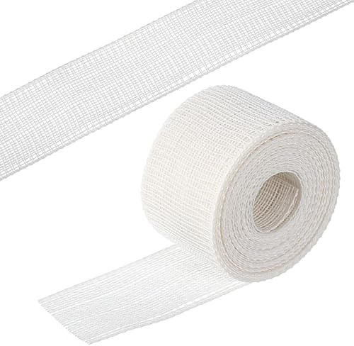 Tweruna 4 m Baumwollband Fischgräten-Nähband zum Säumen, 3,5 cm breites Vorhangsäumband für schmale und gebogene Säume, Fischgräten-Säumführung für Kleider, Hochzeits-Schleierrock