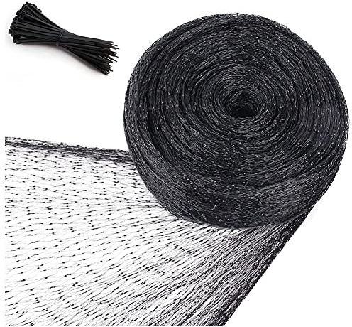 Agmoctz Filet anti-oiseaux 4 x 10 m pour protéger le jardin, pour poulailler, filet de clôture anti-gibier