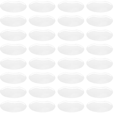 MAGICLULU Copertura Occhi Anti-Spruzzi in Plastica Bianca, 50 Pezzi, per Salone e Taglio Capelli, Schermo Viso