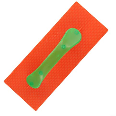 Orange Kunststoff-Putzbrett für Baustelle, 32 x 14,5 x 14 x 5 cm, mit ergonomischem Griff, leichtes Schlammschwimmwerkzeug für Wände und Decken (klein)