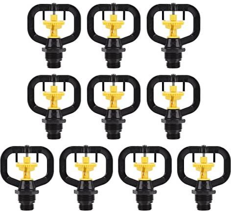 Respicefinem 10 pièces buse de réfraction arroseur Rotatif pour l'irrigation de Serre de pelouse de Jardin avec Filetage mâle G1 2 G3 4