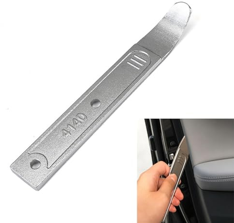 Xiciki 4140 Car Trim Removal Tool Kit, Mini Pry Bar Trim Tool, Pocket Mini Pry Tool Remove Auto Trim Interior Trim Removal Kit for Planes, Automotive Tools