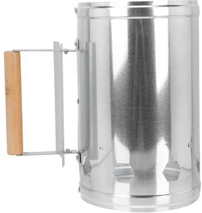 Abaodam Secchio Accenditore per Barbecue Scudo Termico e Base Ampia in Materiali Sintetici per BBQ Portatile e Campeggio all Aperto
