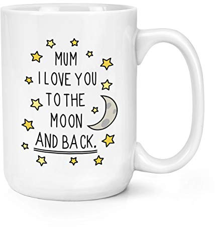 Mutter I Love You To The Moon And Back 15oz Groß Becher Tasse